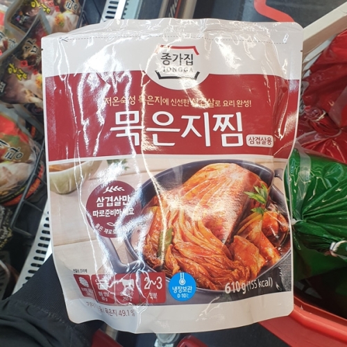 종가 묵은지찜 삼겹살용 610g (3개)_이미지