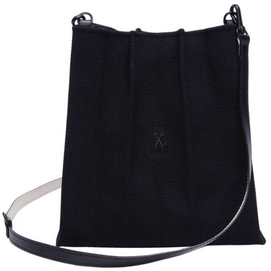 조셉앤스테이시 Lucky Pleats Canvas Cross Mini (Black_Black)_이미지