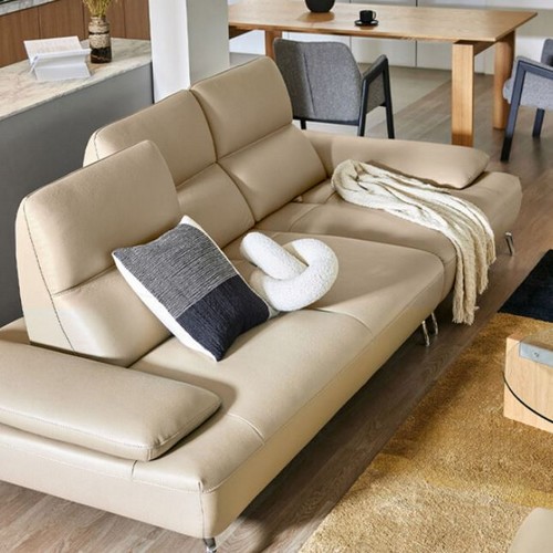 자코모 젬마 스윙 기능성 천연가죽 소파 3.5인용 (스툴별도)_이미지