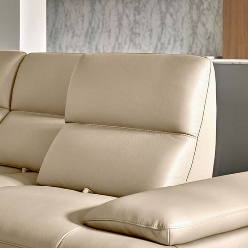 자코모 젬마 스윙 기능성 천연가죽 소파 3.5인용 (스툴별도)_이미지