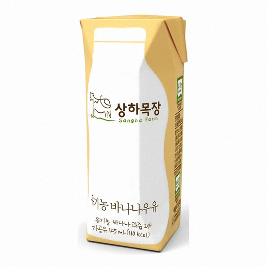 매일유업 상하목장 유기농 바나나 우유 125ml (72개)_이미지