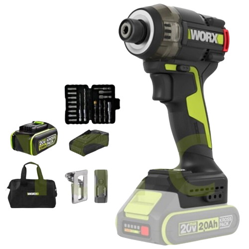 웍스 WU298D 해외구매 (5.0Ah, 배터리 1개)_이미지