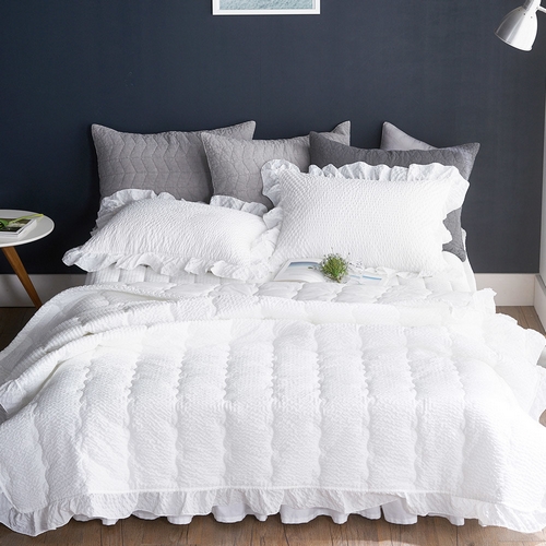 샤이닝홈 더블리 멜프릴 리플 아사 간절기 여름이불 풀세트 (퀸 Q)