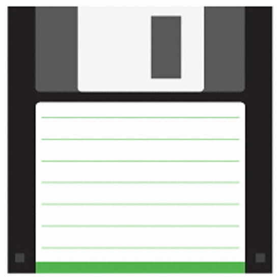 모노라이크 메모지 7080 플로피 디스크 (Black)_이미지