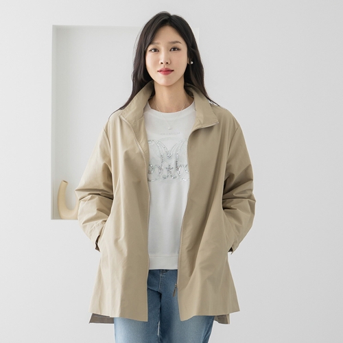 마담4060 엄마옷 클린뒷핀턱미디 중년여성 데일리 점퍼 -RJP2603032_이미지