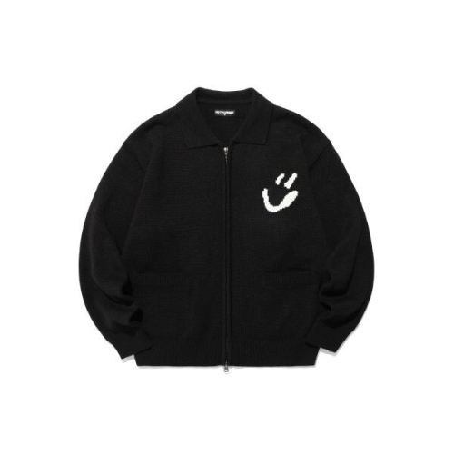 이스트쿤스트 블러 BLUR SMI애슐리 LEY BALL ZIP UP KNIT_BLACKIK2EFMK682A IK2EFMK682ABK 3..