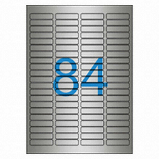 올바른라벨 은색방수 라벨 AL084SP (50매)