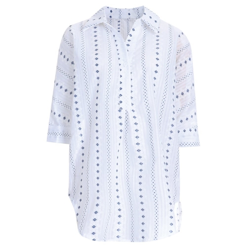 샵앤 샵앤 다이아 7부 단추 반오픈 면 셔츠남방 CP-WSH-0925-아이보리 51159_5778606