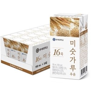 연세우유 16곡 미숫가루 우유 190ml이미지입니다. 누르면 해당 게시물로 새창이동합니다.