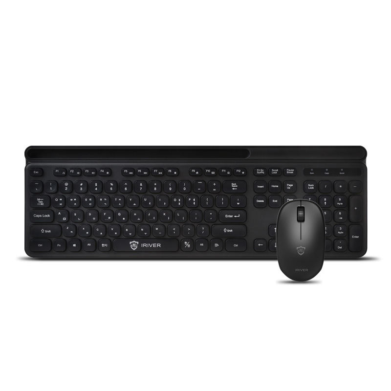 아이리버 Medic-WS3 항균 저소음 무선 키보드 마우스 세트 (블랙)_이미지