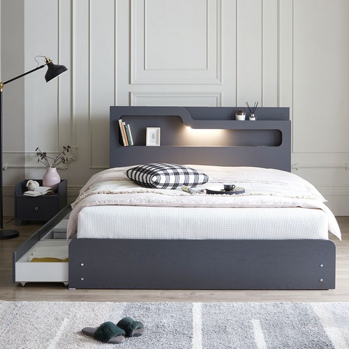 슬립스토아 티파니 수납 LED침대 SS (매트별도)_이미지