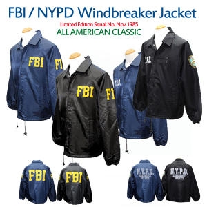 NYPD/FBI 윈드브레이커 점퍼 자켓 사파리 바람막이_이미지