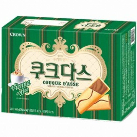 크라운제과 쿠크다스 비엔나커피 288g (8개)_이미지