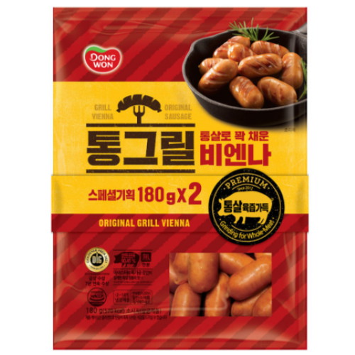 통그릴 비엔나 180g