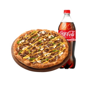 피자헛 피자헛 오리지널 LA BBQ불고기M + 콜라 1.25L_이미지