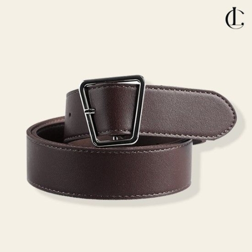 엘케이트 여성 벨트 니켈 사다리꼴 버클 허리띠 740YDU