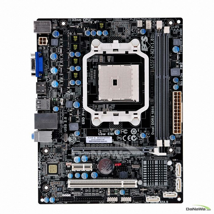 ECS A55F2-M3 + AMD A6 5400K 패키지_이미지
