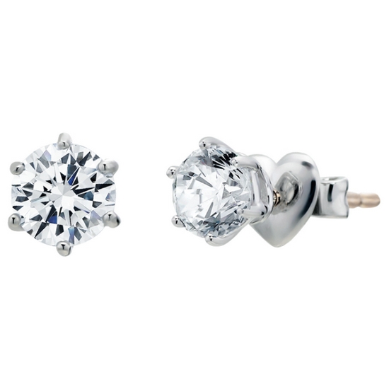 한국금다이아몬드 3부 랩 다이아몬드 귀걸이 6프롱 IGI D VS1 18K