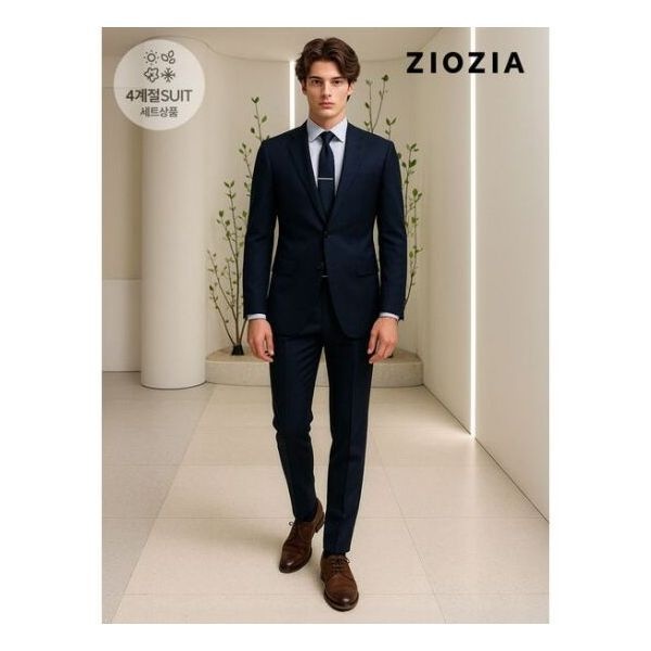 신성통상 지오지아 네이비 트윌조직 사계절 정장세트 ABD5SB1201_ABD5SP1201_DNV 1158167_이미지