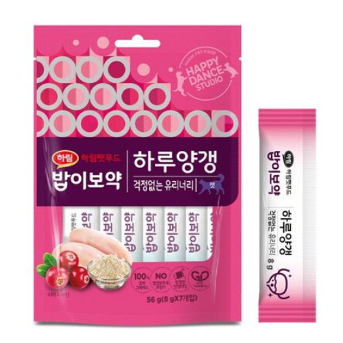 하림펫푸드 캣 밥이보약 하루양갱 걱정없는 유리너리 56g (8g x 7p) (1개)_이미지