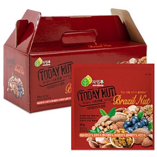 자연루 투데이넛 너트한줌 브라질넛 20g 30개입 (1개)_이미지