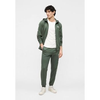 아르마니 엠포리오아르마니 EA7 엠포리오 트레인 로고 시리즈 확장 유니섹스 지퍼 업 스웨트셔츠 고수색 7283648