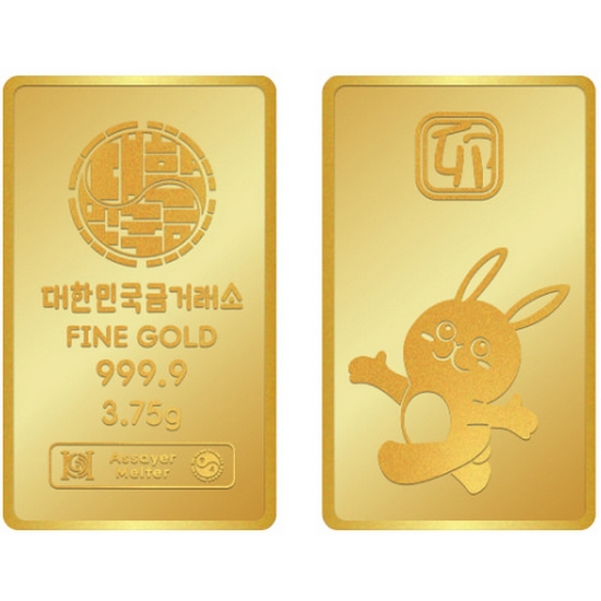 대한민국금거래소 토끼 골드바 3.75g_이미지