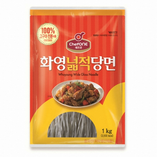 대상 쉐프원 화영넓적당면 1kg이미지입니다. 누르면 해당 게시물로 새창이동합니다.
