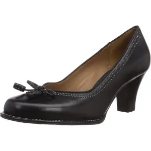클락스 컴포트 쿠션 리본 펌프스 봄베이 라이츠 여성 블랙 가죽 2159712_이미지