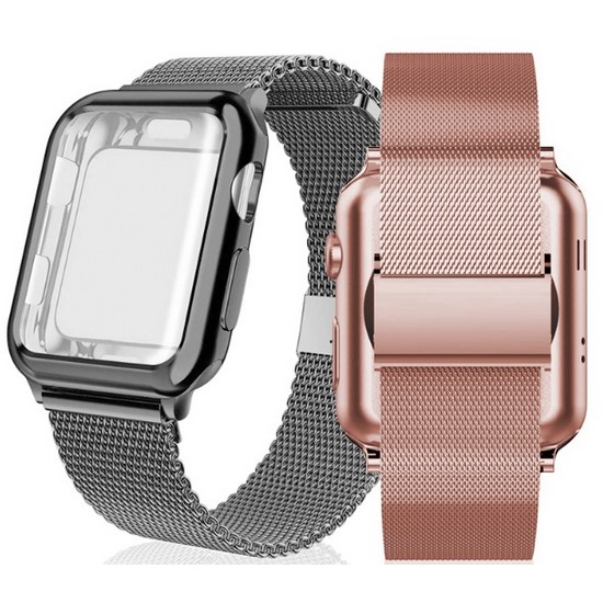 아미크 애플워치 심플 메탈 케이스 스트랩_이미지