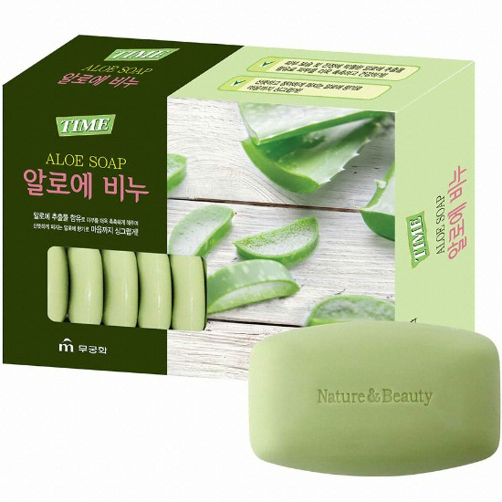 KBH한국생활건강 무궁화 알로에 타임 비누 90g (16개)