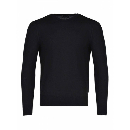 엠포리오아르마니 라프리마 남성 크루 넥 스웨터 메이드 프롬 울 8N1M421M67Z0999 블랙 /8