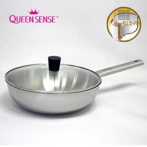 세신퀸센스 샤이니 통5중 궁중팬 (24cm+유리뚜껑)