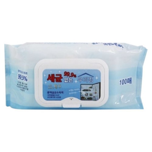 현진에프앤씨 세균 없는 우리집 티슈행주 캡형 100매 (1팩)_이미지