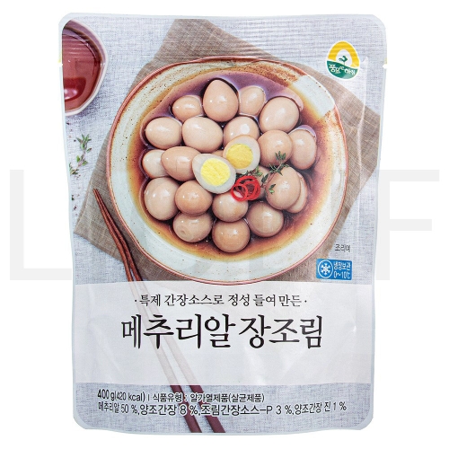 풍림푸드 풍요한 아침 메추리알 장조림 400g (1개)_이미지