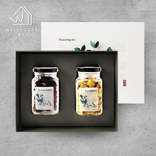 웰굿 프리미엄 꽃차 2종 선물세트 2A