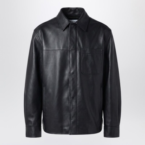 �ο��� Black leather overshirt H526Y31L52LE/XM LOEW-1100 202-48 Black ����