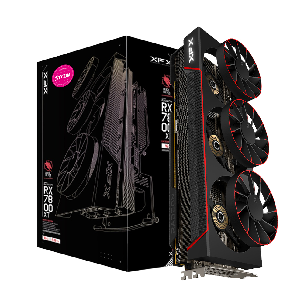 XFX 라데온 RX 7800 XT Magnetic Air BLACK D6 16GB_이미지
