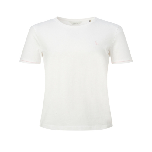 헤지스레이디스 여성 라운드넥 면100% 반팔 티셔츠 HSTS5BC36WT_이미지