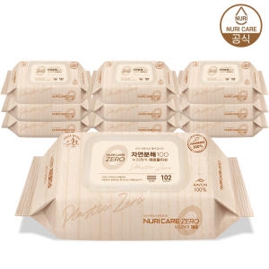 생분해원단100 제로물티슈 캡형 102매