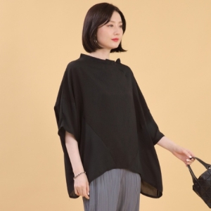 애비뉴투지 엄마옷 아방가르드 가오리 여름 블라우스 B06366_이미지