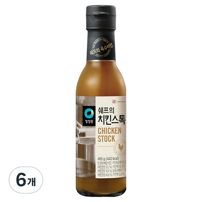 청정원 쉐프의 치킨스톡 465g (6개)_이미지