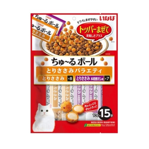 캣 챠오 츄르볼 닭가슴살 버라이어티 QSC-329K 150g (10g x 15p)