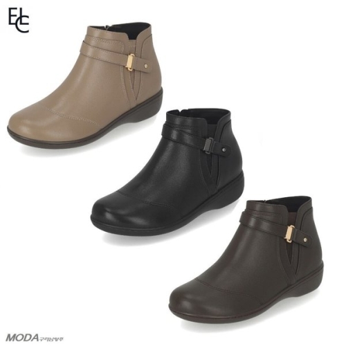 경량 쿠션 기모 여성 앵클부츠 1XWA28XS_GN