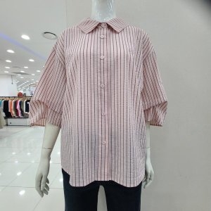 크레송 시어서커세로줄무늬블라우스NFCFBP07