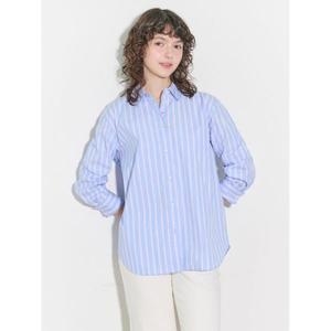 빈폴 LADIES B. my 클래식 스트라이프 오버핏 셔츠 블루 BF5264N08P L 파란색_이미지