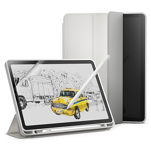 신지모루 iPad Air 5세대 스마트커버+종이질감 액정보호필름 세트_이미지