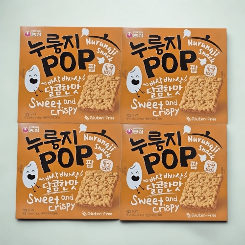 농심 누룽지팝 달콤한맛 142g (4개)_이미지