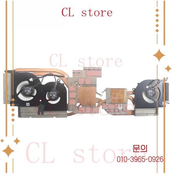 GS66 스텔스 10UE 10UG 10UH MS-16V3용 노트북 CPU 히트싱크 팬