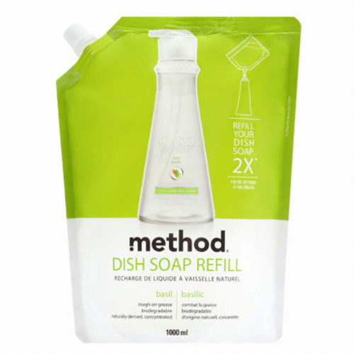 LG생활건강 메소드 주방세제 바질 리필 1L (3개)